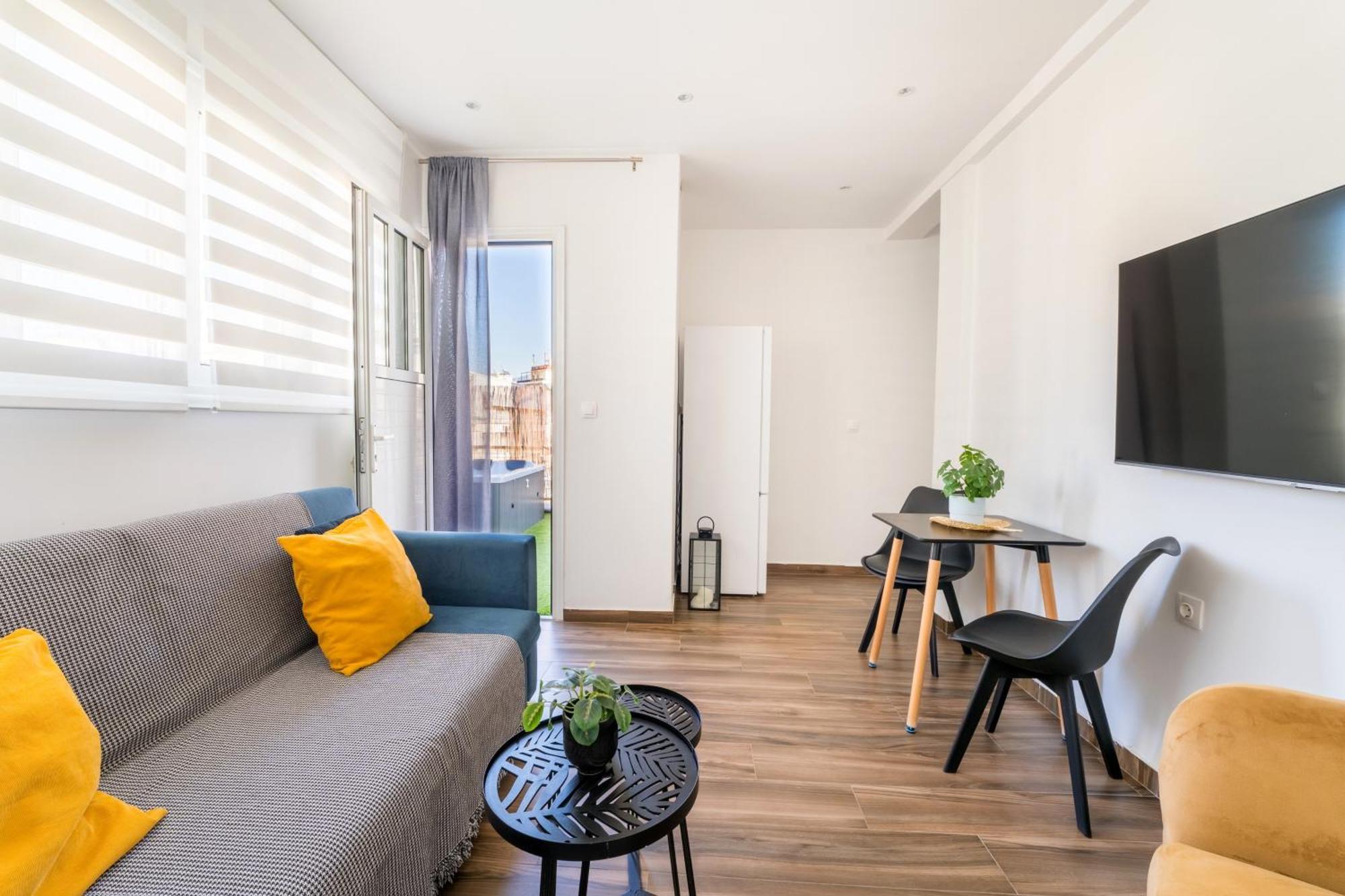 Apartmán Blue Oasis - Jacuzzi Penthouse Atény Exteriér fotografie