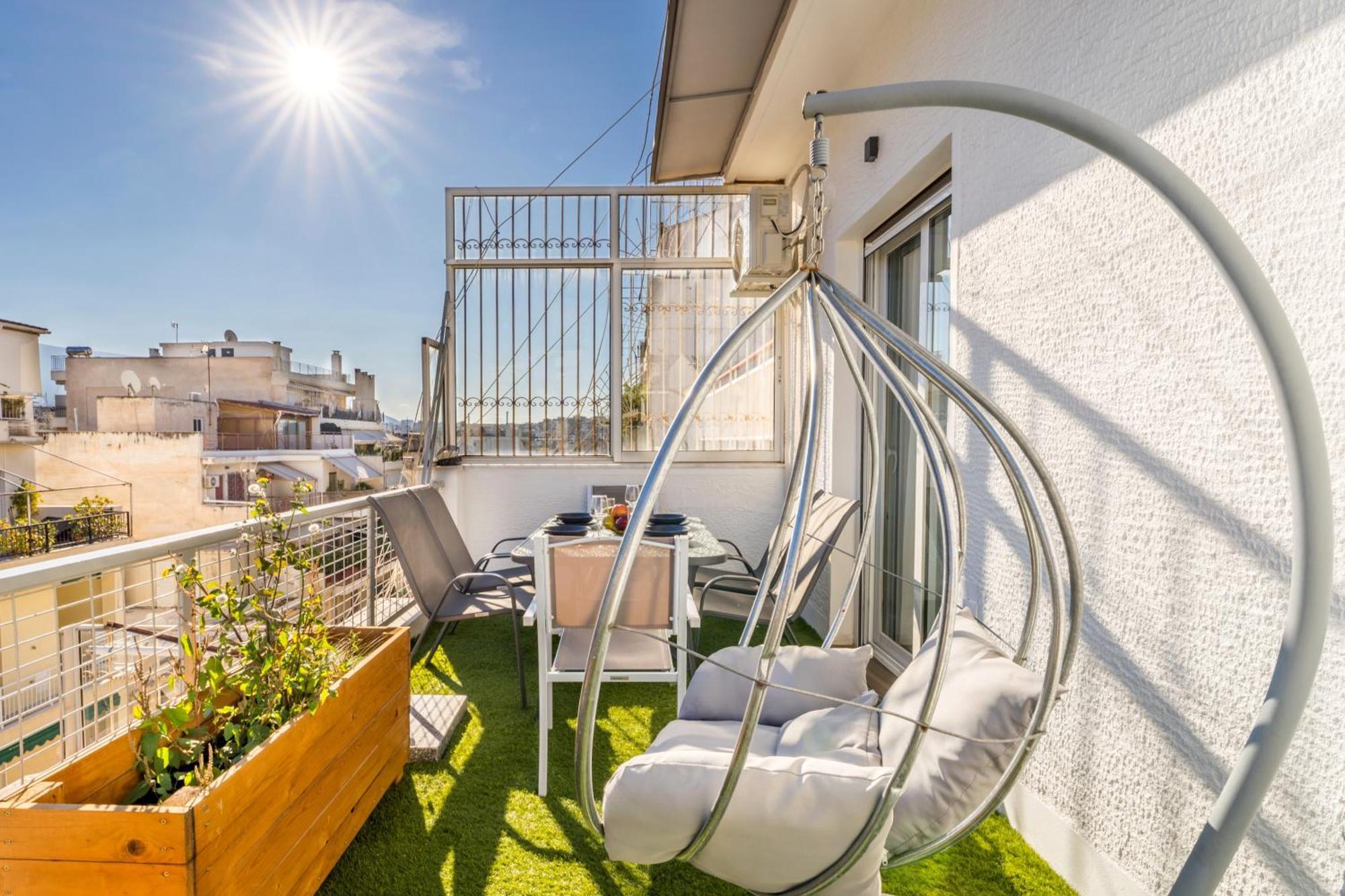 Apartmán Blue Oasis - Jacuzzi Penthouse Atény Exteriér fotografie